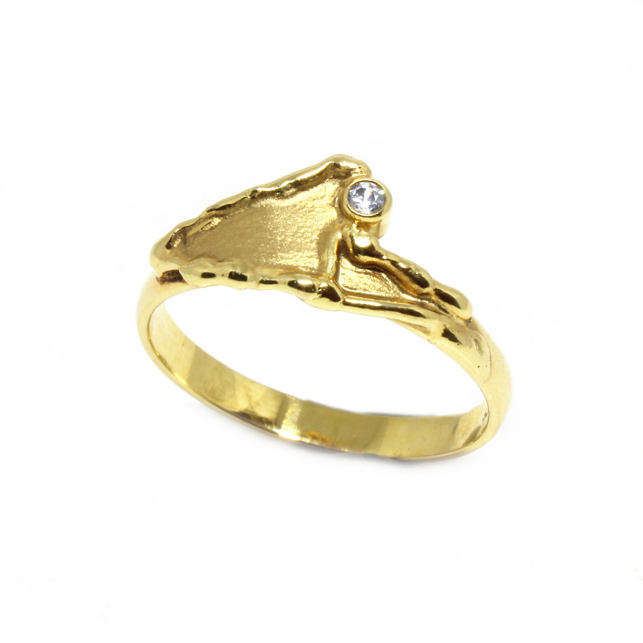 Ring in 333 Gelbgold mit Zirkonia