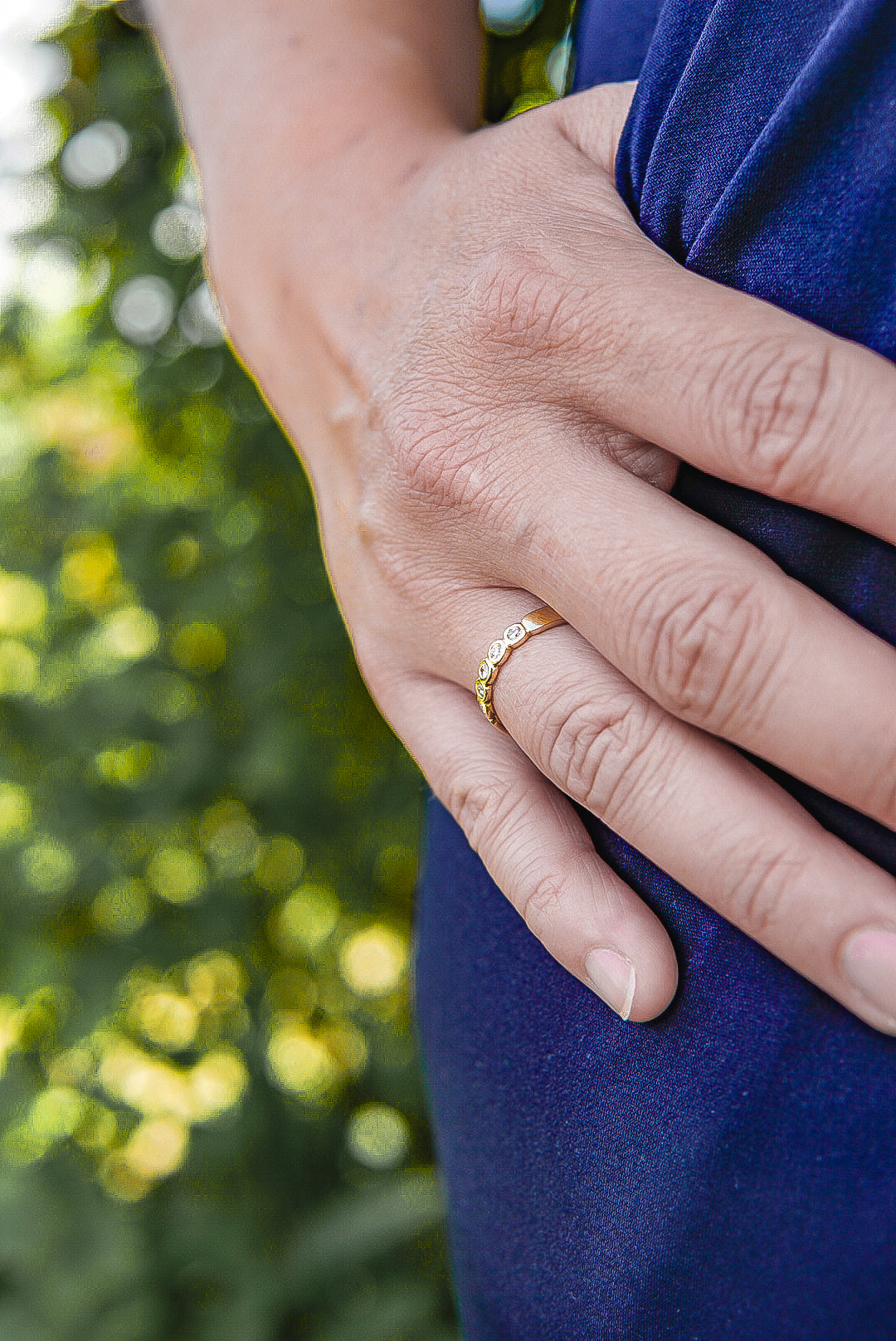 Memory Ring in 585 Gelbgold 0,60 ct