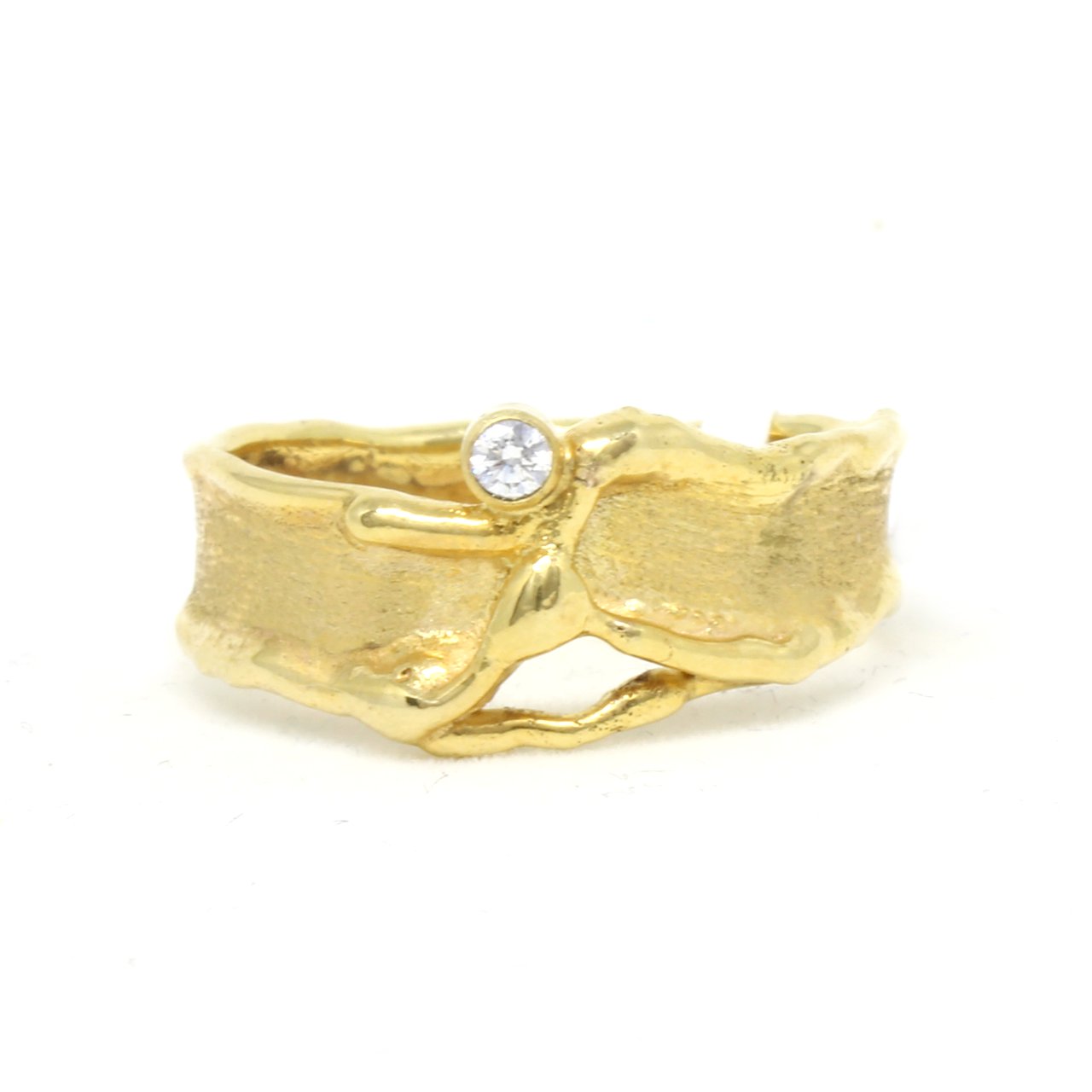 Ring in 333 Gelbgold mit Zirkonia