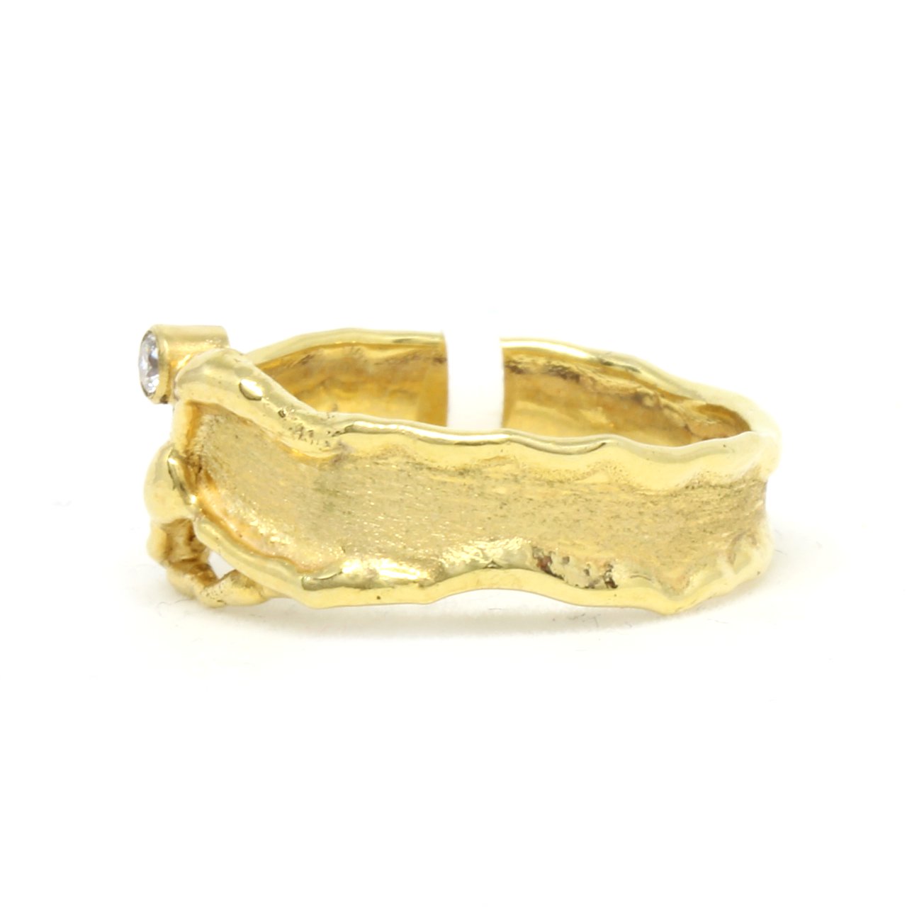 Ring in 333 Gelbgold mit Zirkonia