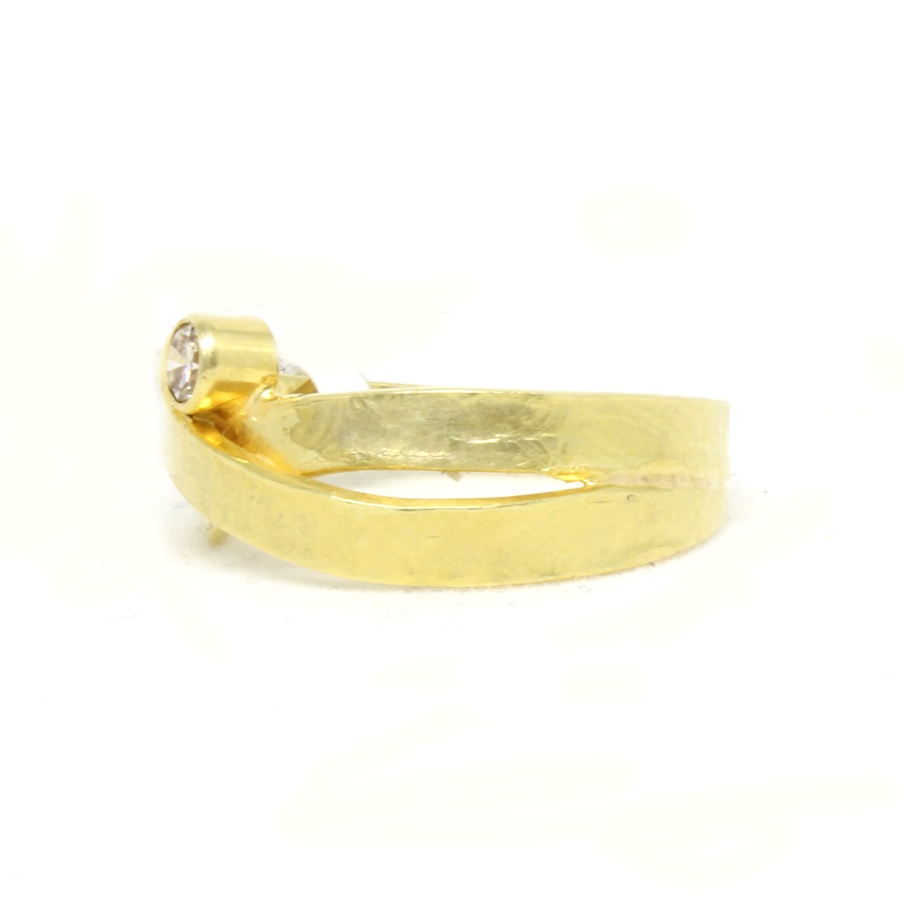 Ring in 585 Gelbgold mit Brillant