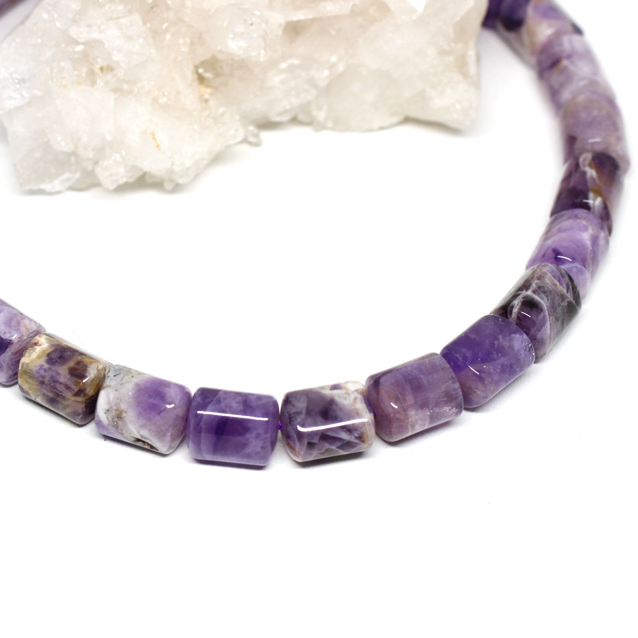 Wechselkette Amethyst Zylinder