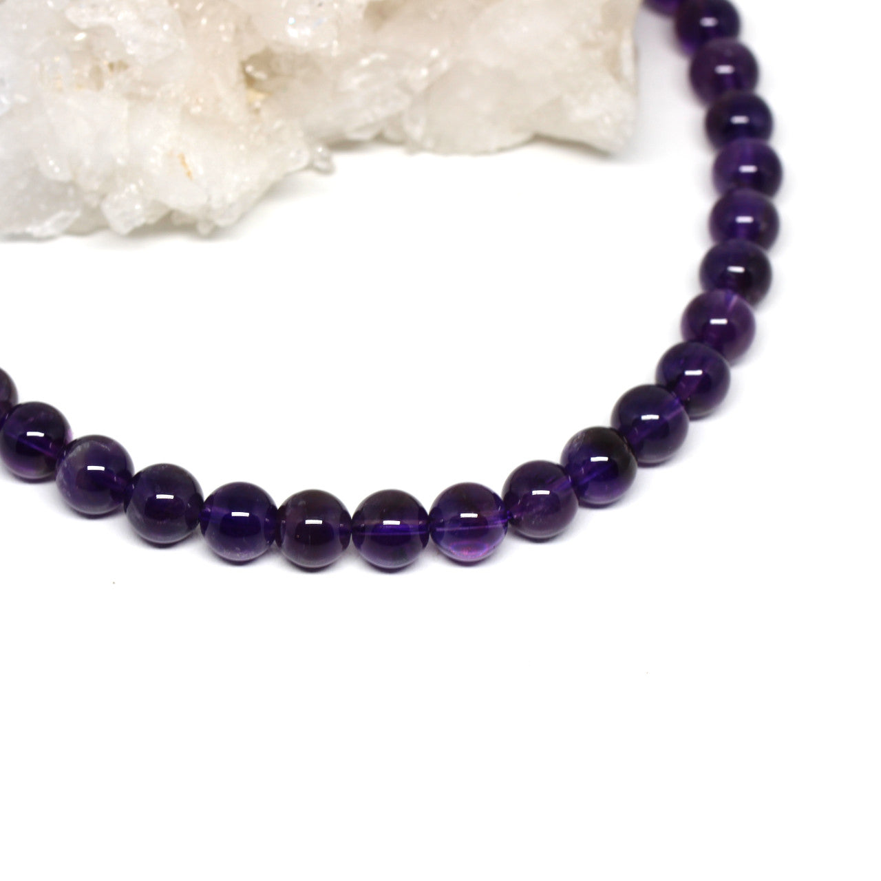 Wechselkette Amethyst 8 mm rund