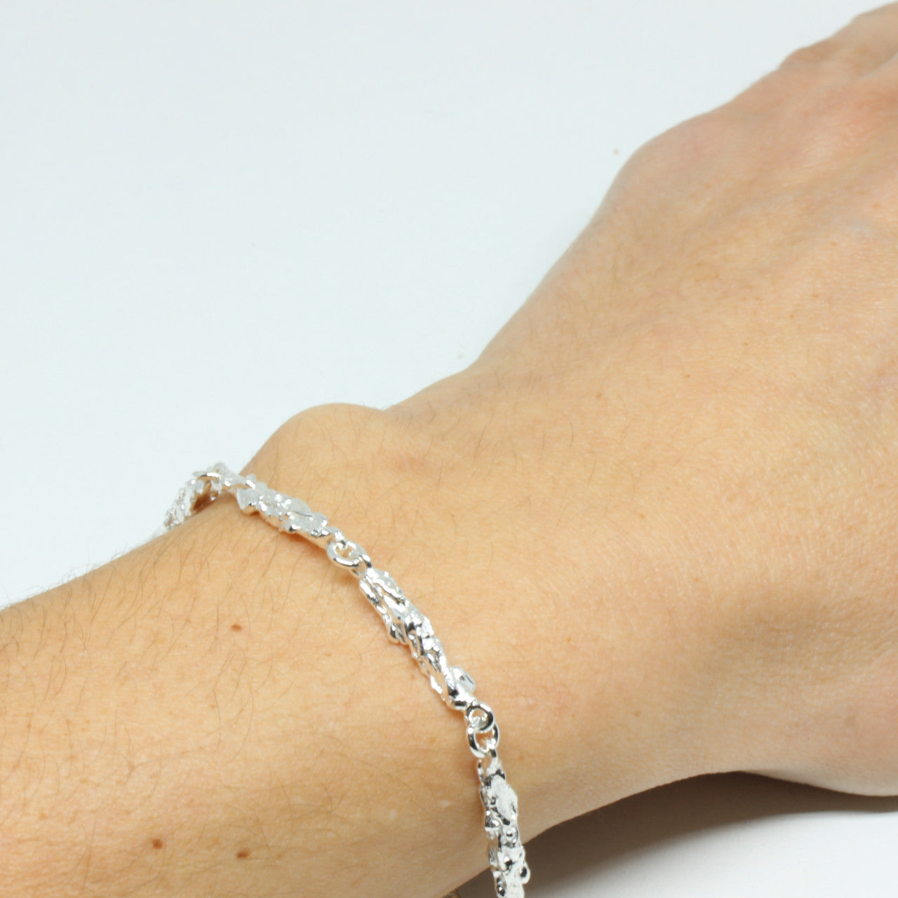 Armband Silber Handarbeit massiv