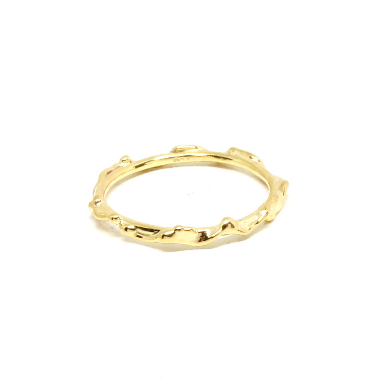 Ring in Gelbgold wilde Optik