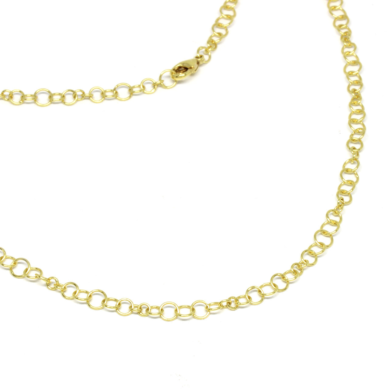 Collier in Gelbgold zarte Ösen