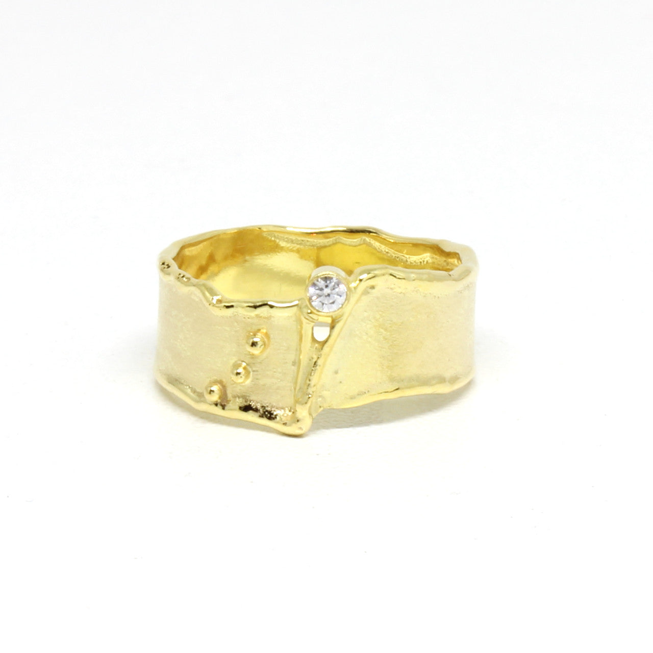 Ring in 333 Gelbgold mit Zirkonia