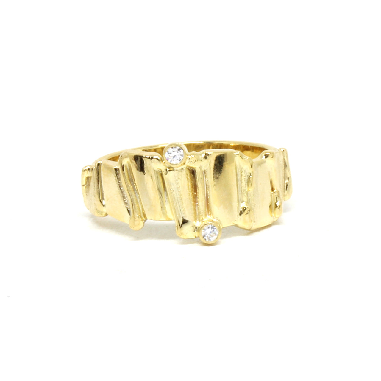 Ring in 333 Gelbgold mit Zirkonia