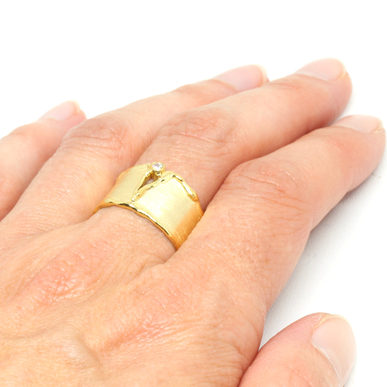 Ring in 333 Gelbgold Zirkonia