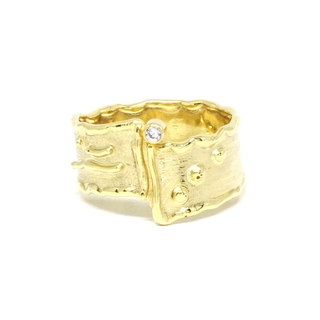 Ring in 333 Gelbgold mit Zirkonia