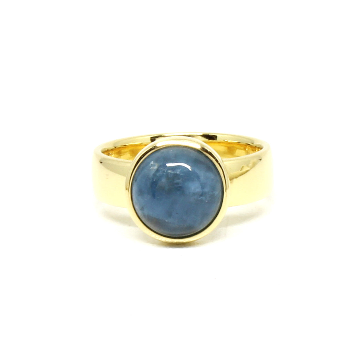 Ring in 333 Gelbgold mit Aquamarin