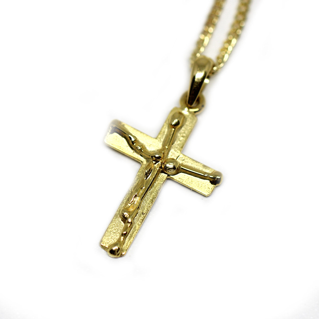 Anhänger Kreuz 585 Gelbgold