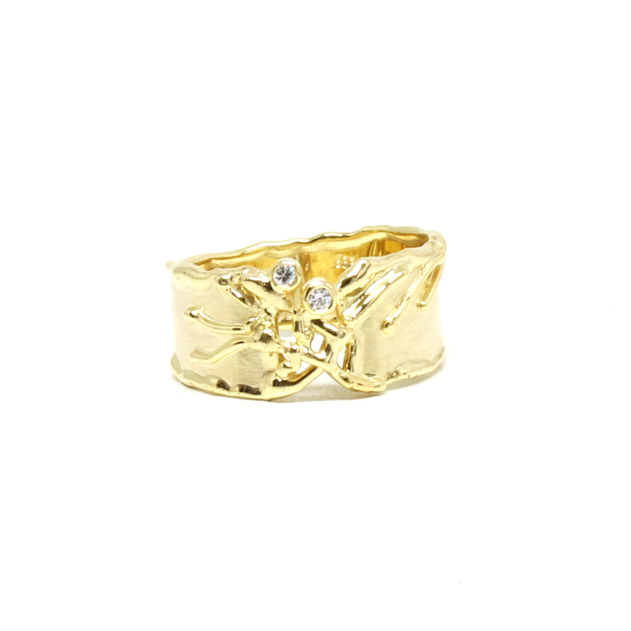 Ring in 333 Gelbgold mit Zirkonia