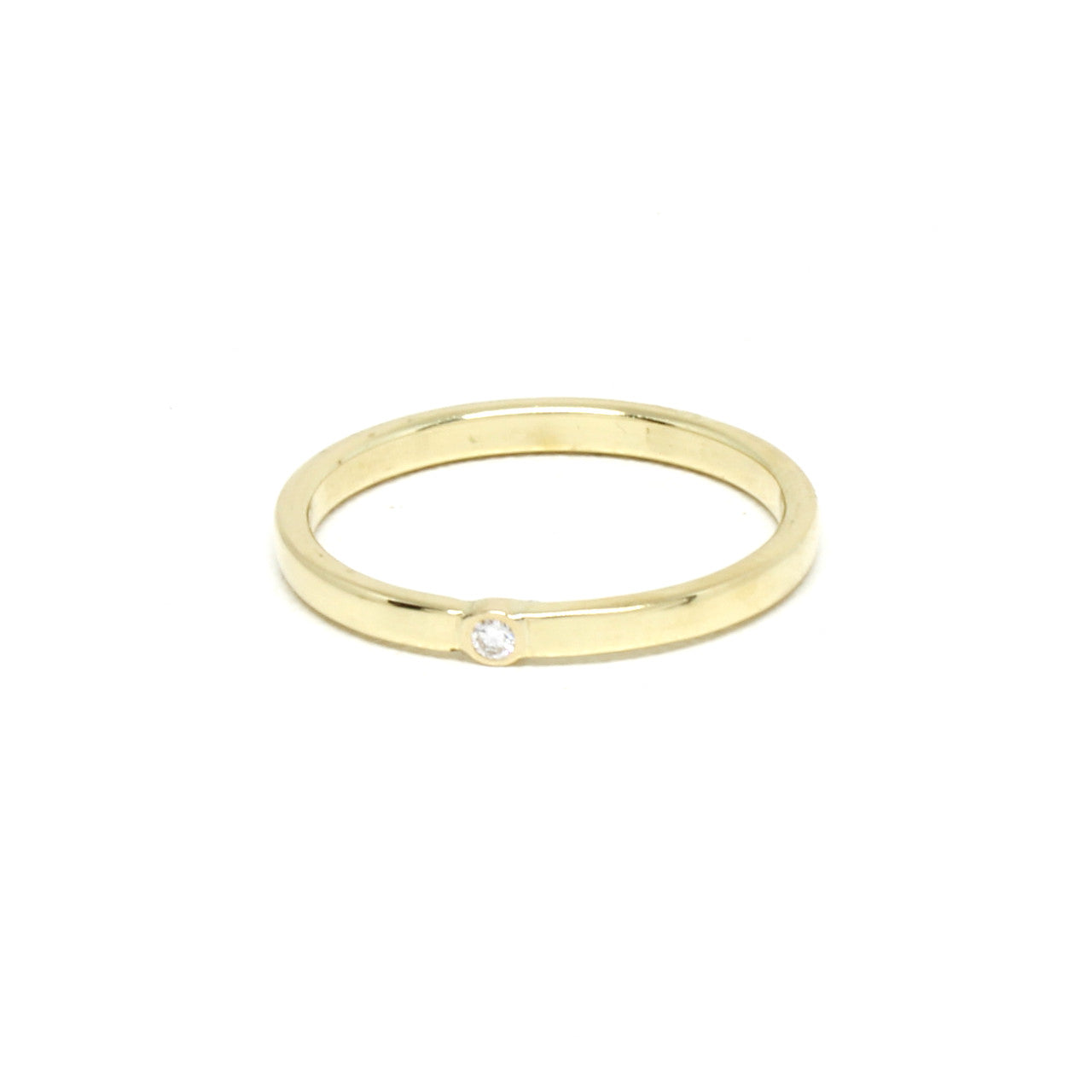 Ring in 585 Gelbgold mit 0,035 ct Brillant